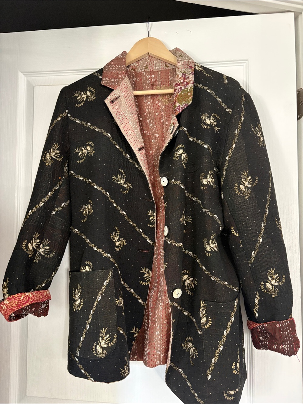 AML Paris cotton and silk reversible jacket M
